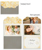 Golden Threads 7x5 Folded Luxe Card