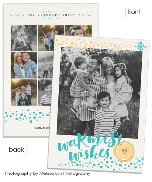 Last Year in 10 Frames 5x7 Flat Card