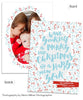 Merry Wishes Typography 5x7 Flat Card