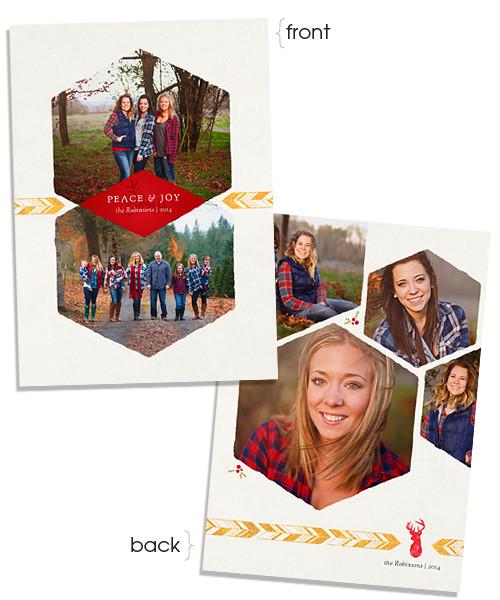 Peace, Joy and Honey 5x7 Flat Card