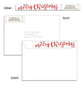 Rose Year in Review Seal 5x7 Flat Card and Address Label