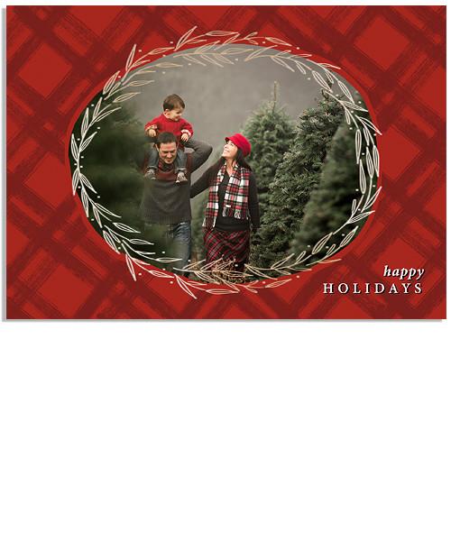 Brush Strokes 7x5 Blooming Circlet FOIL PRESS Card