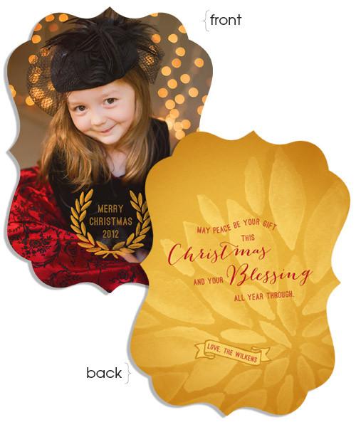 Gold Leaf 5x7 Ornate Luxe Card