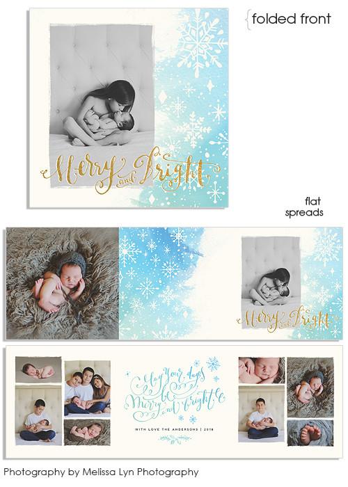 Merry Flurries 5x5 Accordion Card