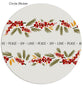 Berry Branches 7x5 Flat Card, Address Label and Circle Sticker