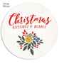 Blessings and Wishes 4x8 Flat Card, Address Label and Circle Sticker