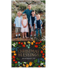 Christmas Blessings 4x8 Flat Card, Address Label and Circle Sticker