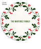 Feliz Berries 7x5 Feliz Navidad Foil Press Card, Address Label and Circle Sticker
