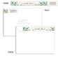 Gouache Botanicals 5x7 Folded Luxe Card, Address Label and Circle Sticker