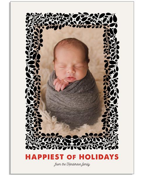 Happiest Frame 5x7 Flat Card, Address Label and Circle Sticker