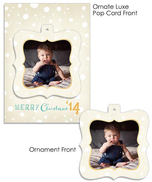 Holiday Dots 5x7 Ornate Luxe Pop Card