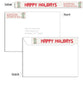 Holiday Foliage 5x7 Flat Card, Address Label and Circle Sticker