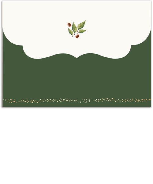 Joy-filled Wishes 7x5 Folded Luxe Card, Address Label and Circle Sticker