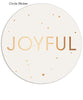 Joyful Memories 7x5 Flat Card, Address Label and Circle Sticker