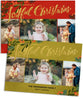 Joyful Wish 7x5 Joyful Christmas Foil Press Card, Address Label and Circle Sticker