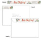 Merry Christmas Trim 5x7 Starry Blessings Foil Press Card, Address Label and Circle Sticker