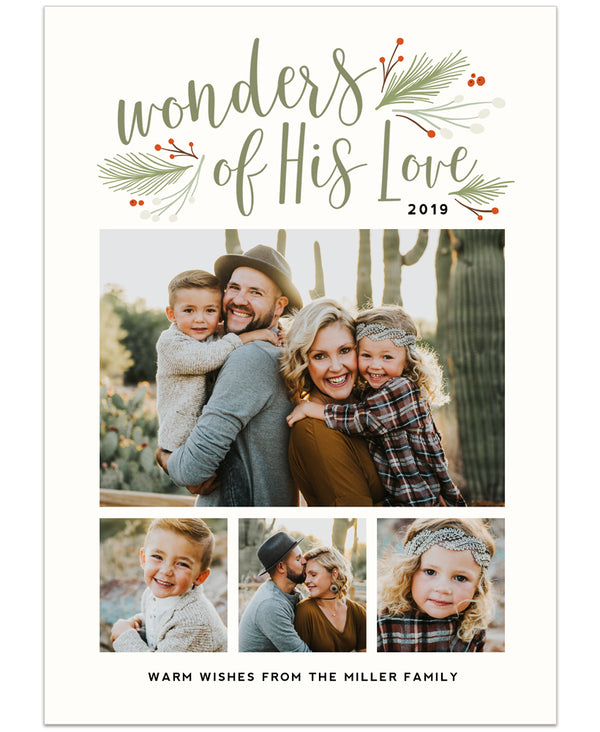 Collage Three - More The Merrier 5x7 Flat Card