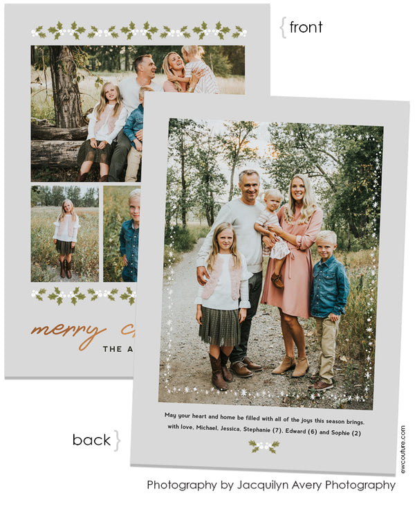 Collage Six- More The Merrier 5x7 Flat Card