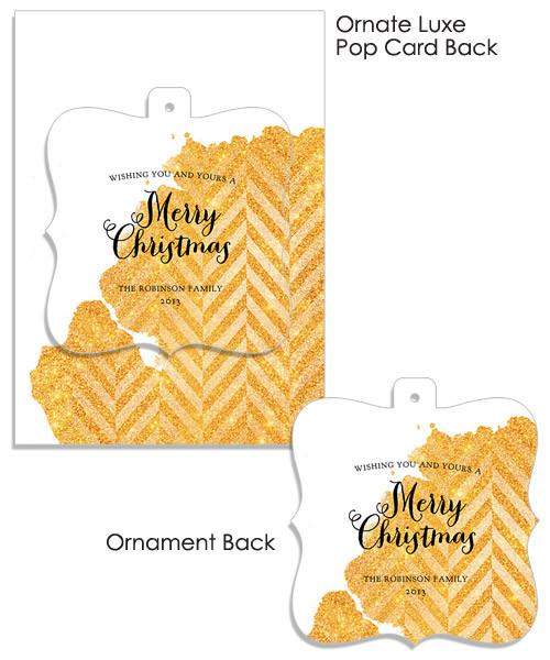 Glitter Spill Ornate Luxe Pop Card