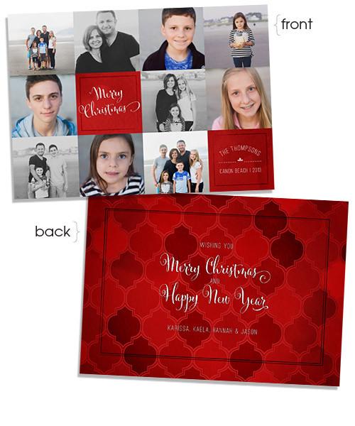 Ruby Moroccan 7x5 Flat Card