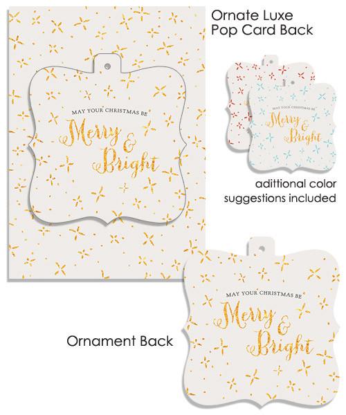 Snowfall Ornate Luxe Pop Card