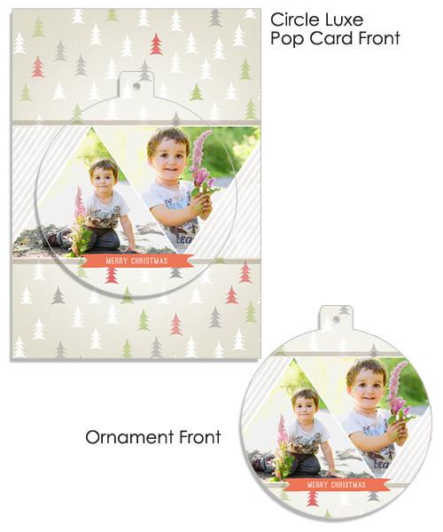 Tree Doodles Circle Luxe Pop Card