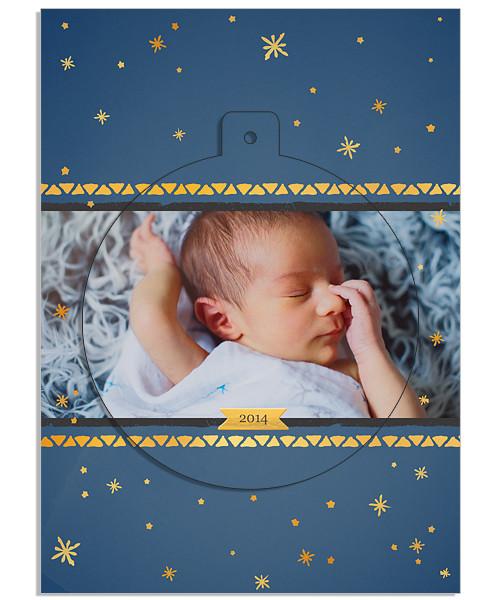 Silent Night 5x7 Circle Luxe Pop Card