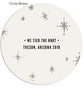 Starry Collage 7x5 Flat Card, Address Label and Circle Sticker