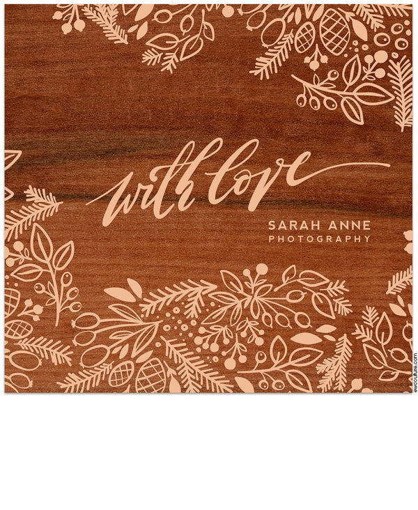With Love Wood Print Boxes and USBs