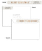 Words of Peace 7x5 Flat Card, Address Label and Circle Sticker