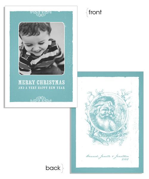 Merry Santa 5x7 Flat Card
